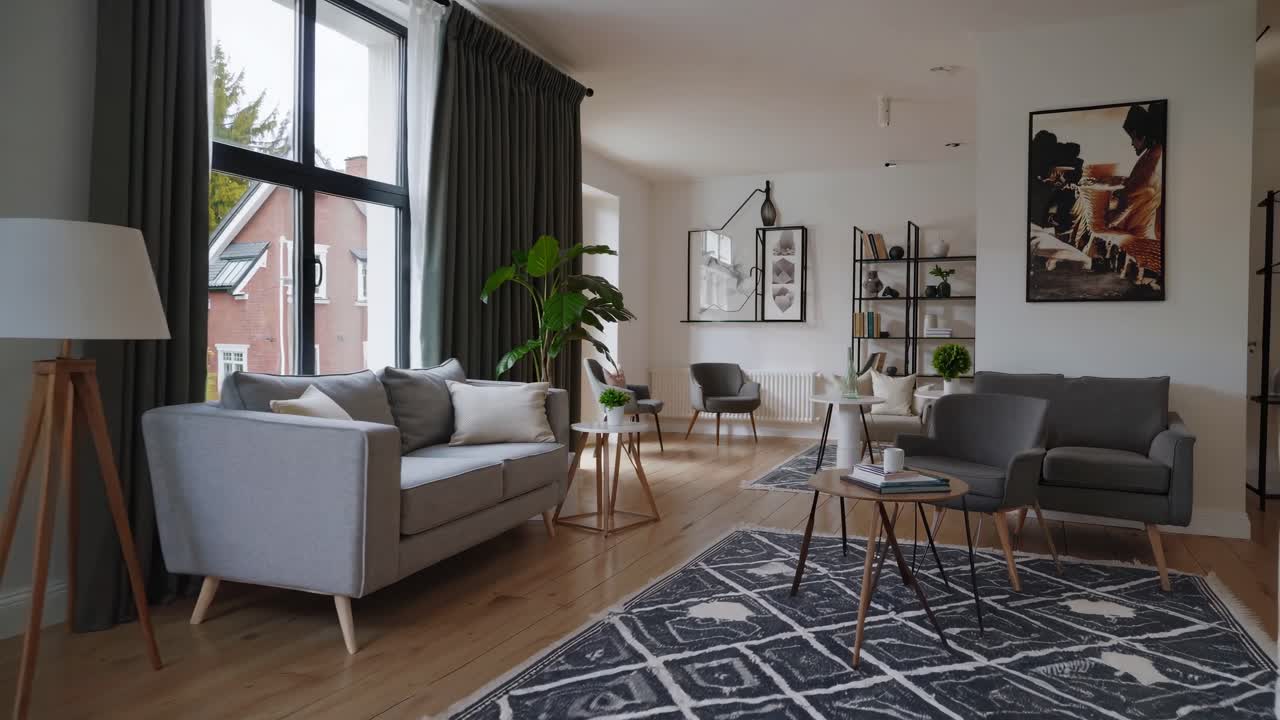 sala de estar moderna y acogedora