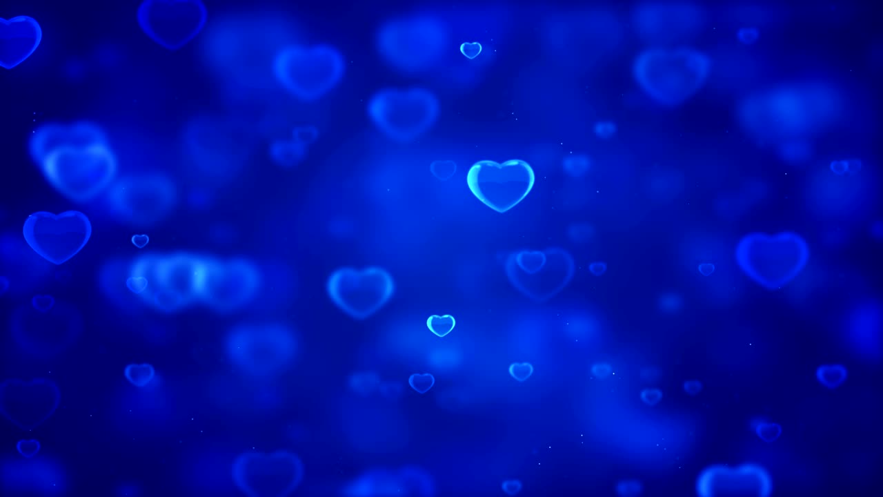 fondo de corazón suave de resolución 4k (en bucle) - video de stock