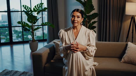 business woman interview