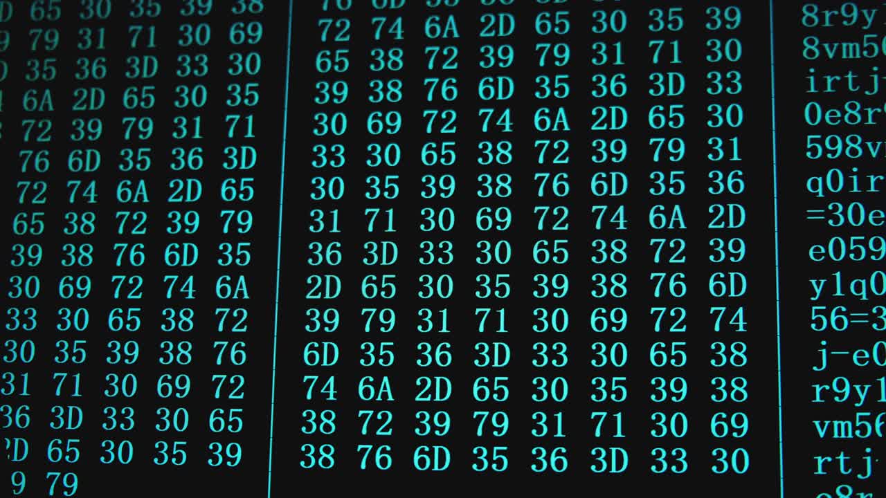 código de programa en la pantalla del pc