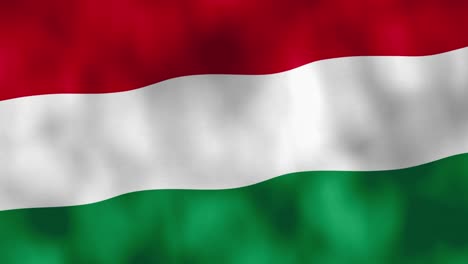 hungarian flag waving in the wind