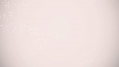 animación de ecuaciones matemáticas sobre un fondo blanco