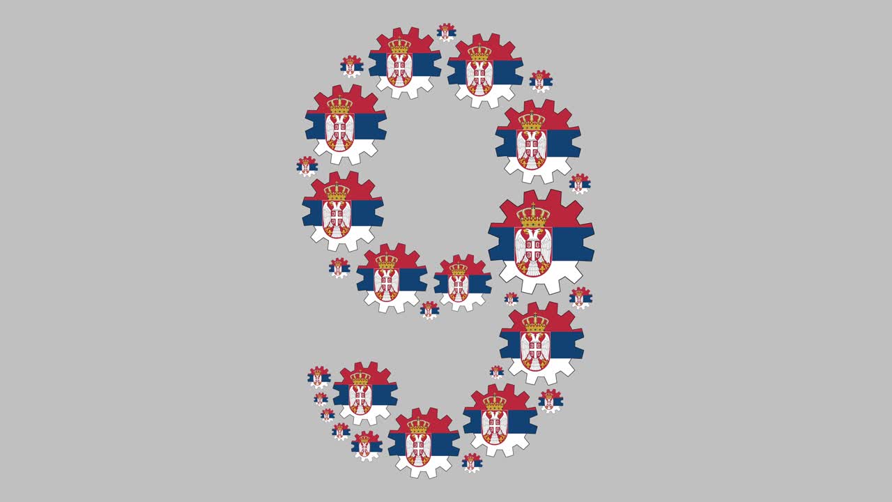 세르비아 숫자 9