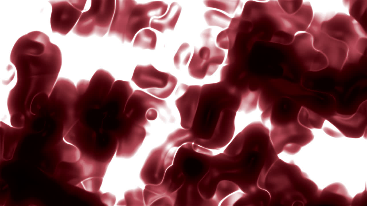 Dynamic Abstract Red and White Organic Fluid Background