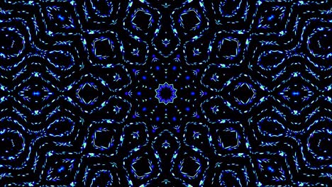 abstract kaleidoscope shining beautiful smooth motion blue lines shining light arrangement