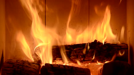 home fireplace close up of burning flame, heating crisis war gas supply concept