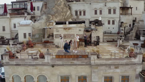 rooftop wedding ceremony in cappadocia