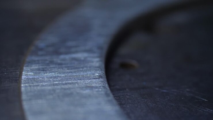 Close-up of a Metal Disc
