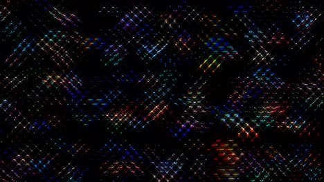 shining bright lines set wave motion, color full, on black background