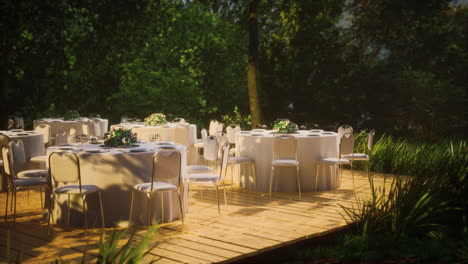 outdoor patio chair and table in cafe restaurant