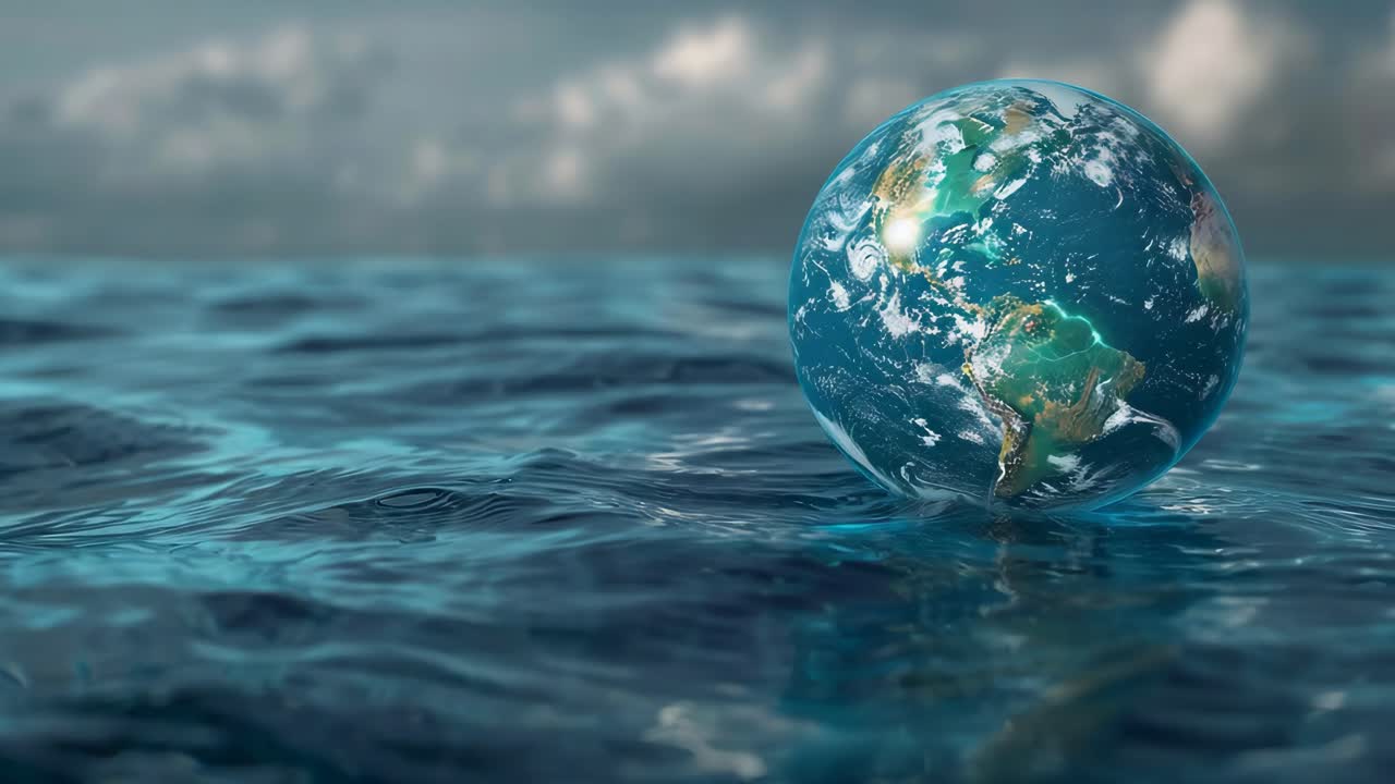 Earth Floating on Water