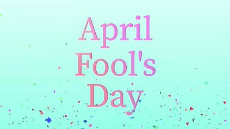 april fool's english message text animation motion graphics