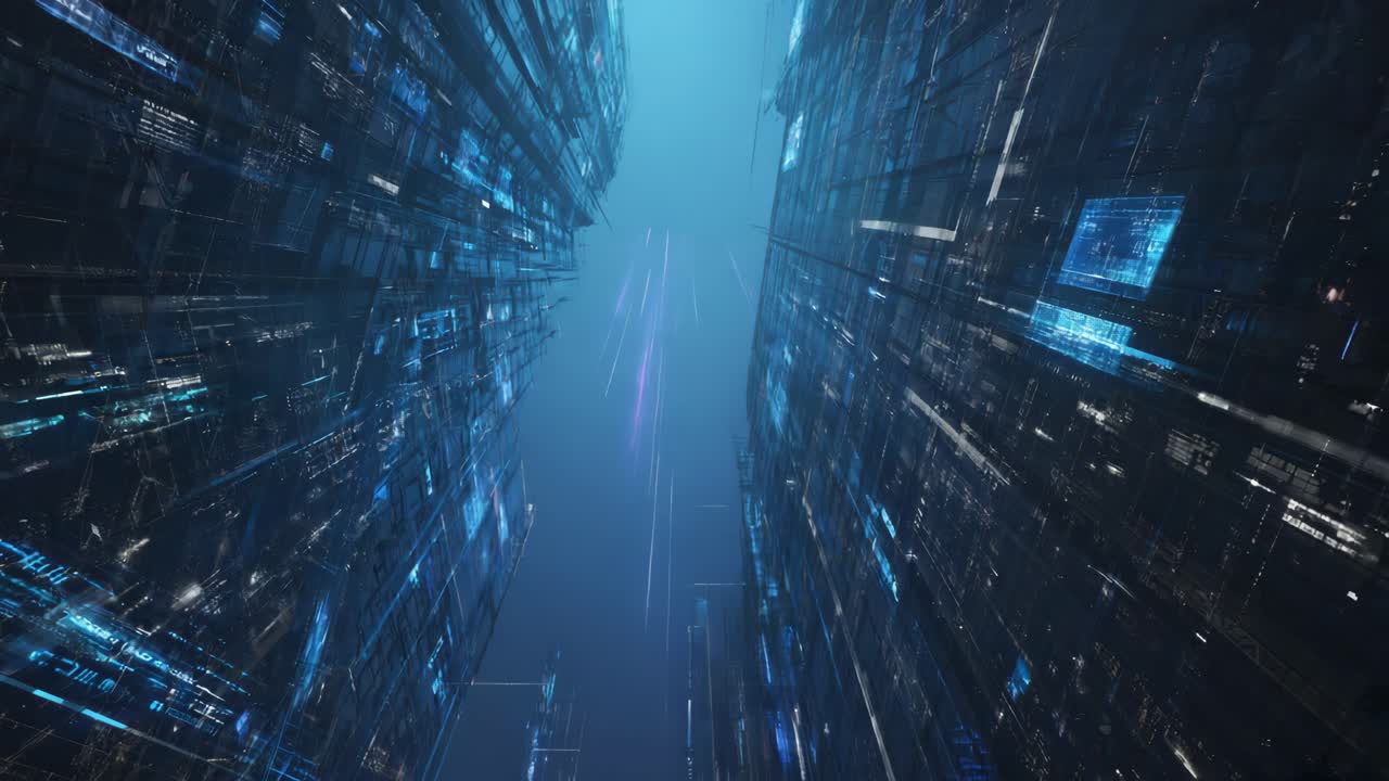 paisaje urbano futurista