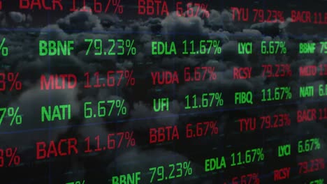 Animación-Del-Procesamiento-De-Datos-Financieros-Sobre-Las-Nubes-Y-El-Cielo