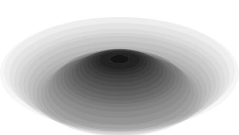 capas de círculos graduales ondulan arriba y abajo. animación de formas abstractas. un fondo de imaginación y creatividad. el color es negro y gris. disparo lateral.