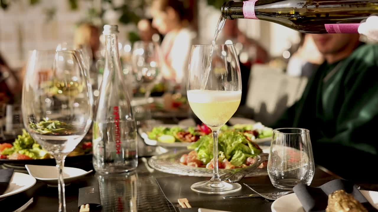 야외 식사 축제