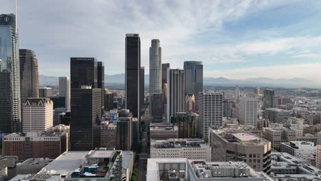 a view of the downtown los angeles skyline