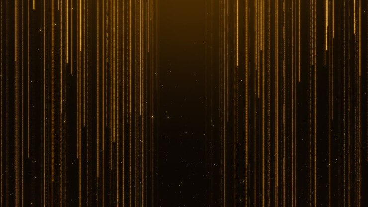 4k 3d golden awards jubilee night decorative invitation stage platform spotlight background film