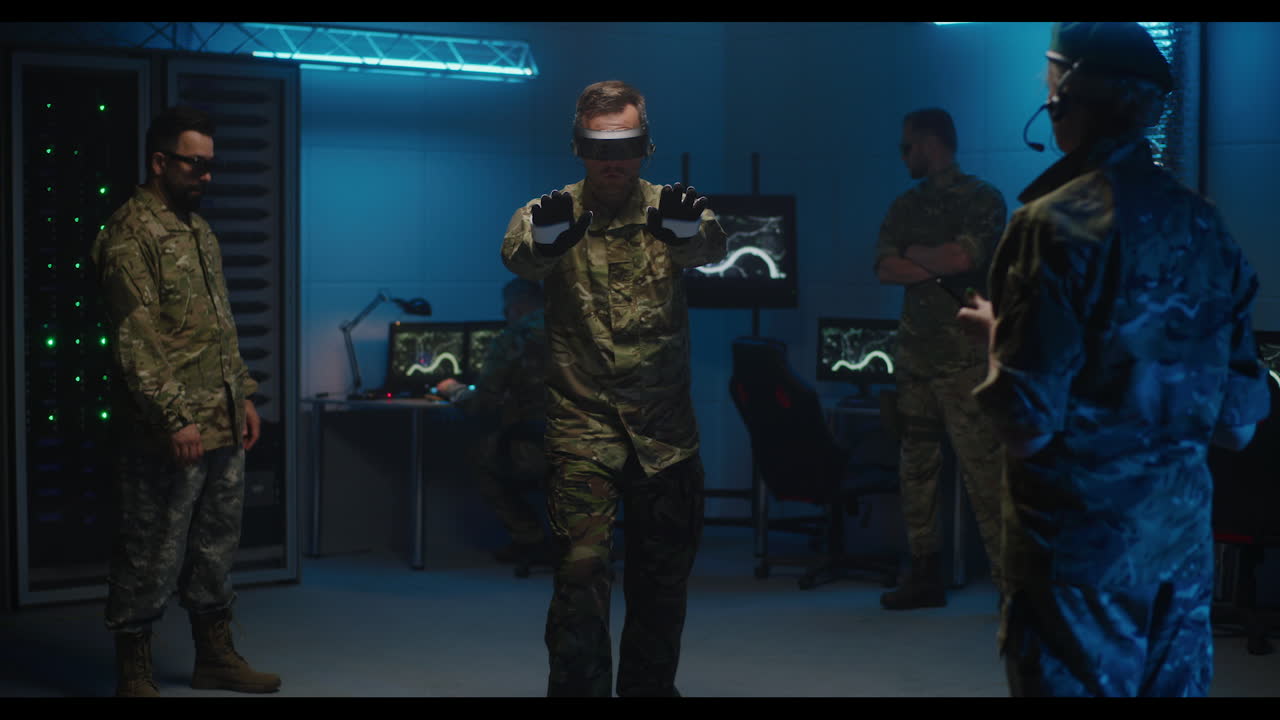 entrenamiento de personal militar en simulación de vr