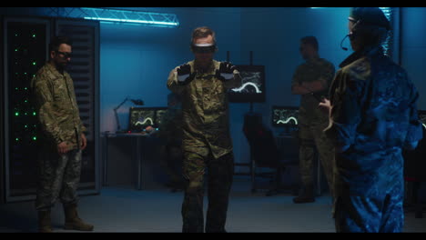 entrenamiento de personal militar en simulación de vr