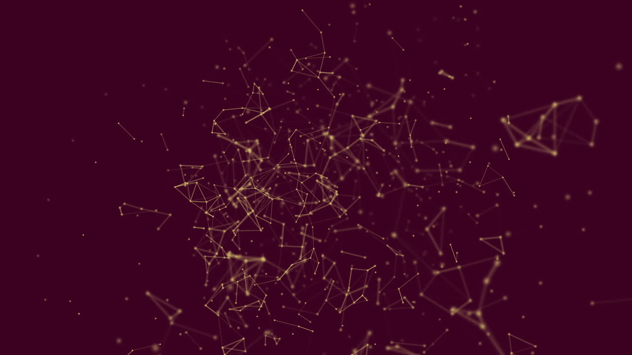 Polygonal with connecting dots and lines