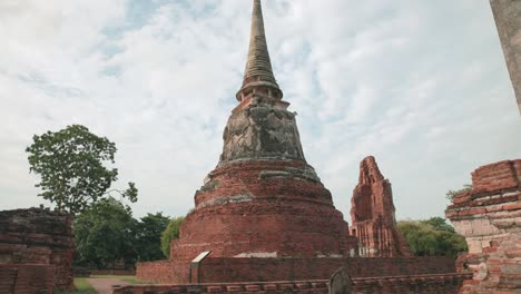 ayutthaya's ancient temples adorn thailand's skyline on a beautiful day