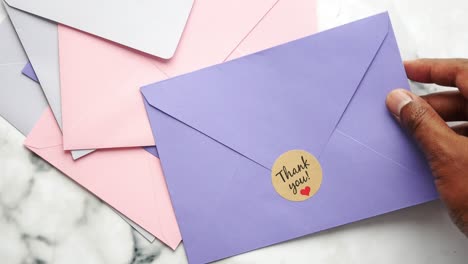 thank you notes and envelopes