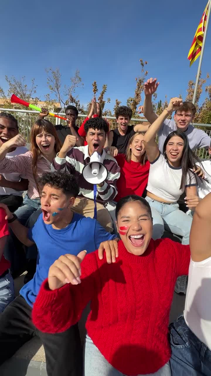 Excited Group of People Celebrating