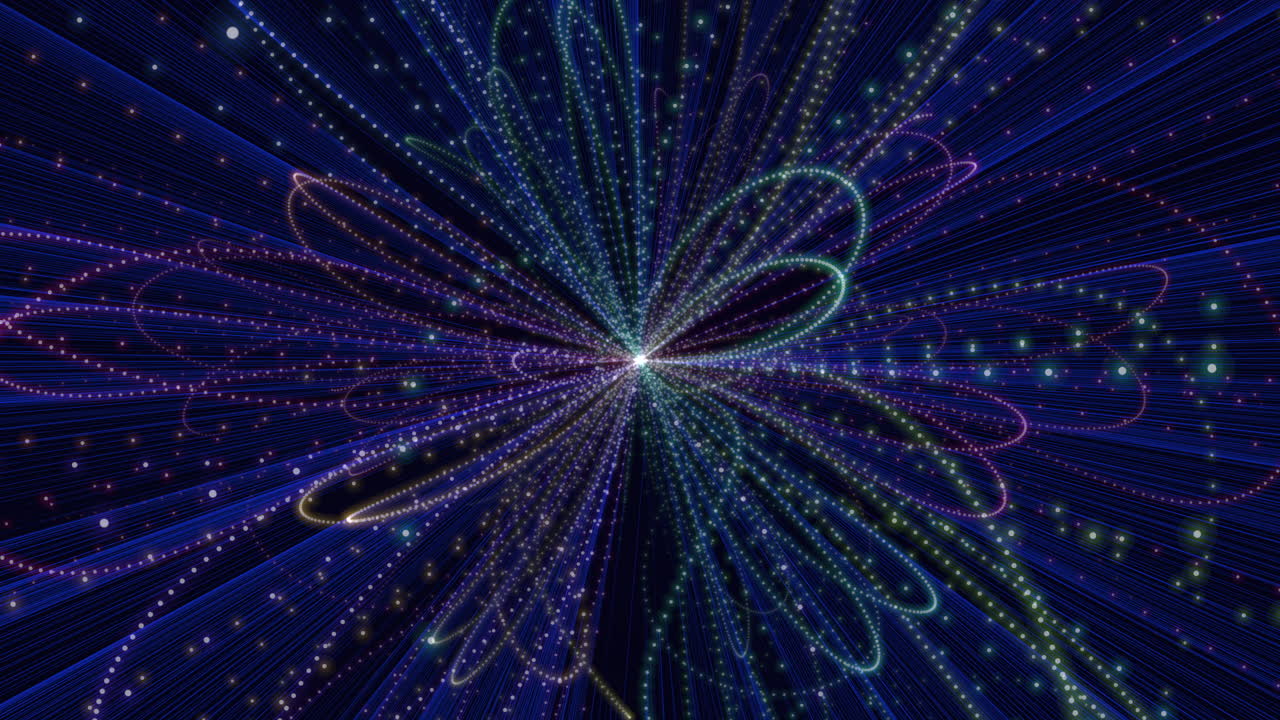 Swirling spectrum vibrant 3d spiral pattern