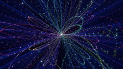 patrón espiral 3d vibrante de espectro giratorio