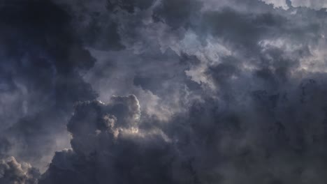 thunderstorm front with threatening cloud 4k