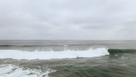 perfect wave for surfing, on the coast of chile, pichilemu secret surf spot