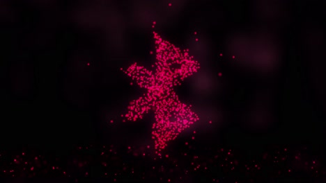 símbolo de bluetooth de color rosa