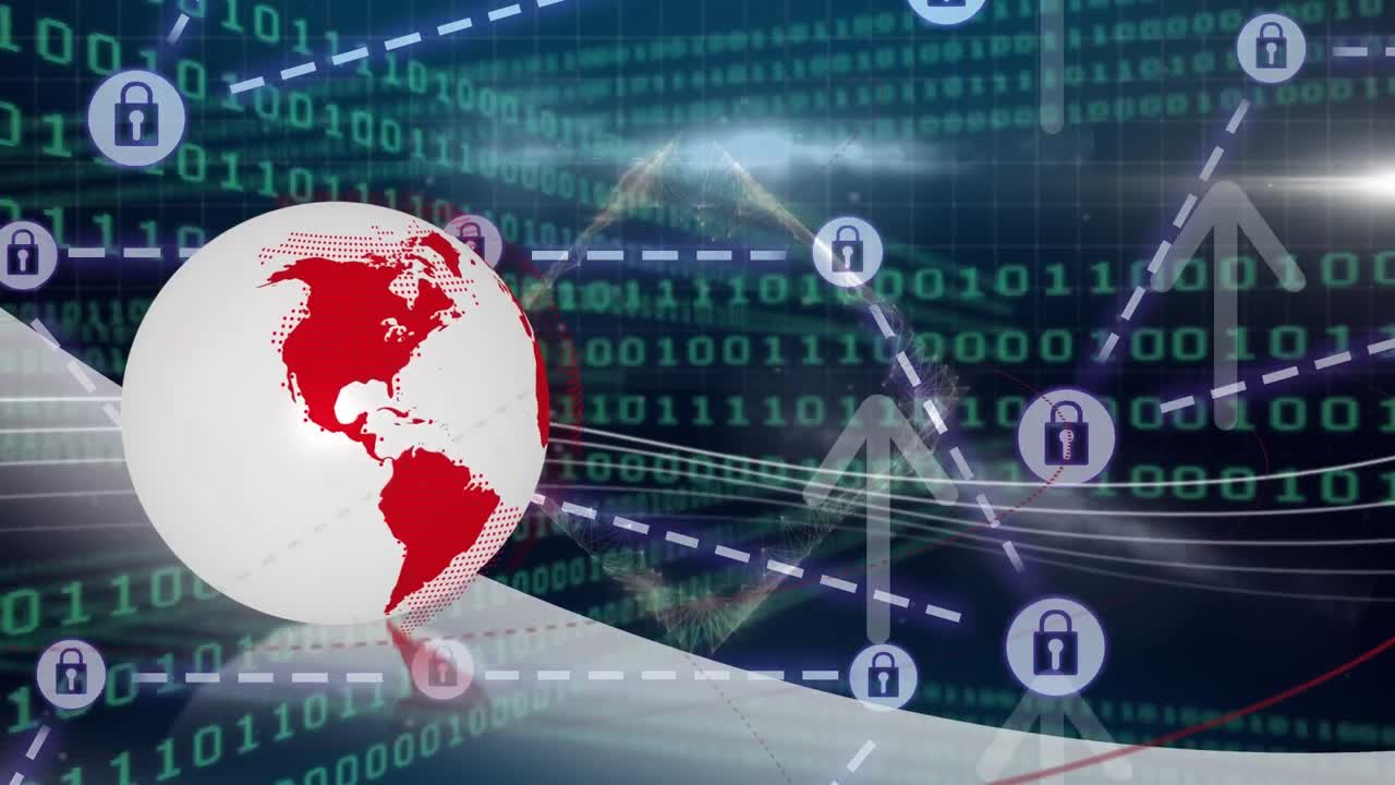 animación del globo sobre el procesamiento de datos