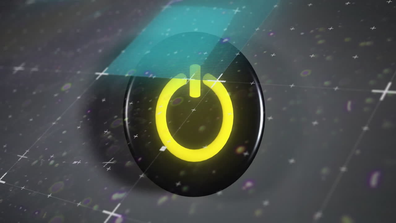 데이터 처리의 애니메이션 및 기호 오버 그리드 스위치