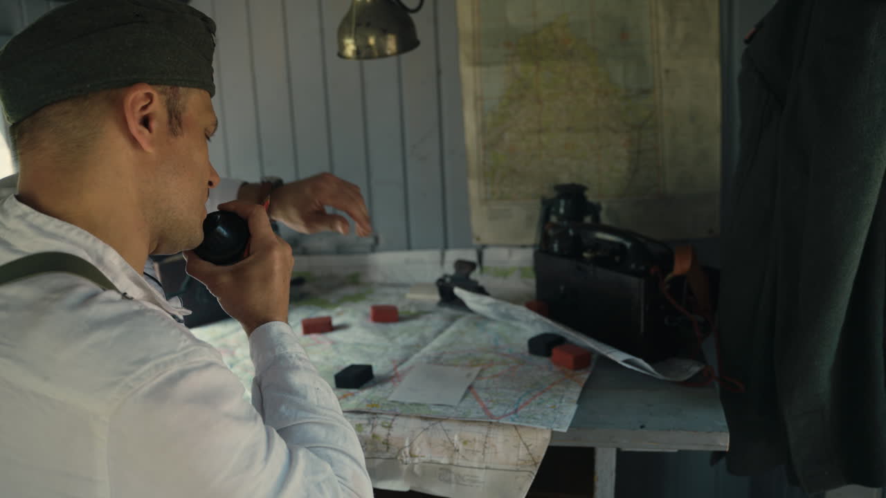 World War II Soldier in Observation Post