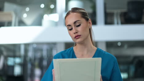 nurse taking notes