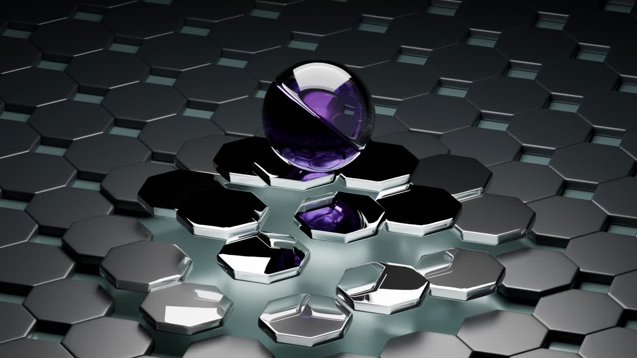 Abstract 3D Hexagon Design