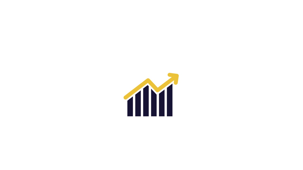 Animated Bar Chart Showing Growth Trend