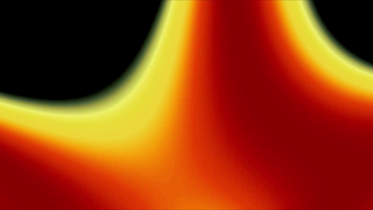 Abstract Motion Background with Glowing Red and Yellow Liquid Shapes
