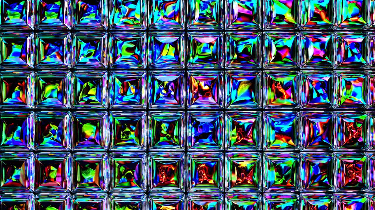 mosaico de cristal geométrico abstracto