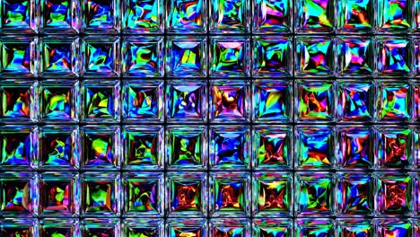 abstract geometric crystal mosaic