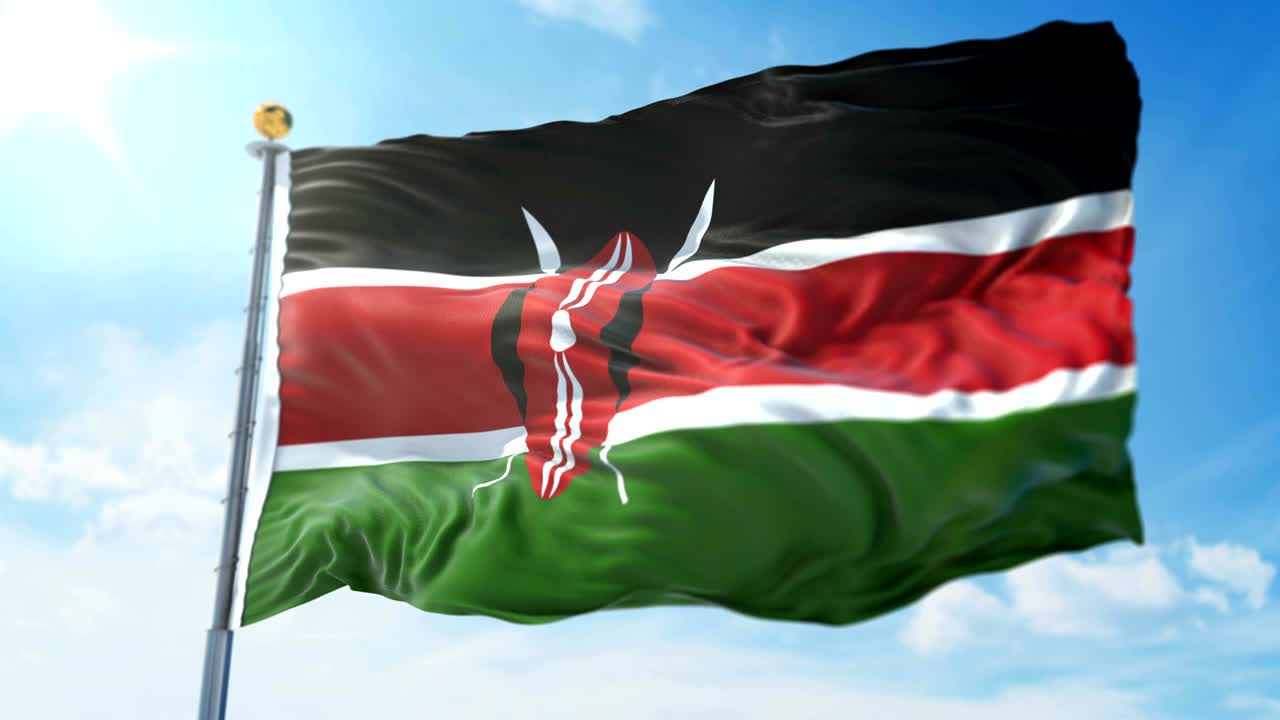 케냐의 발은 3d 렌더링 영상으로 아름답게 무를 흔들고 있습니다.