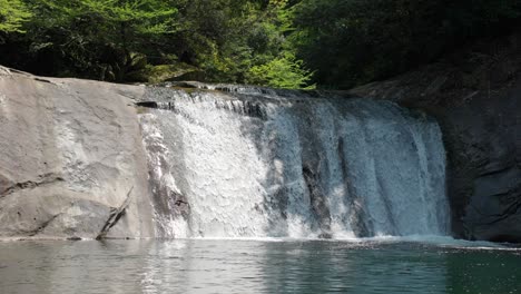 beautifully flowing todoroki waterfall