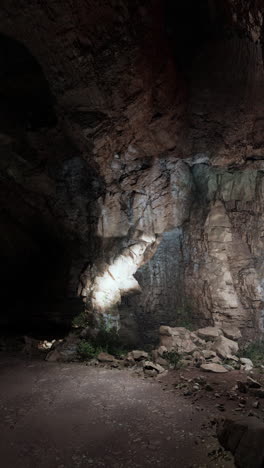 exploring the depths of a dark cave