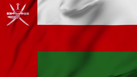 oman 4k waving flag