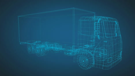 technical drawing of a truck