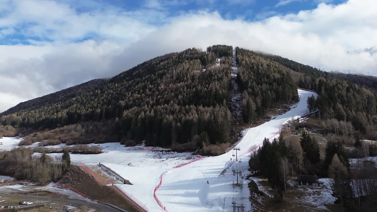 There are winter sports that play the role of the Winter Olympics in Cortina and Milano Italy. Learning how to ski and snowboard I capture these videos with my drone that loves love