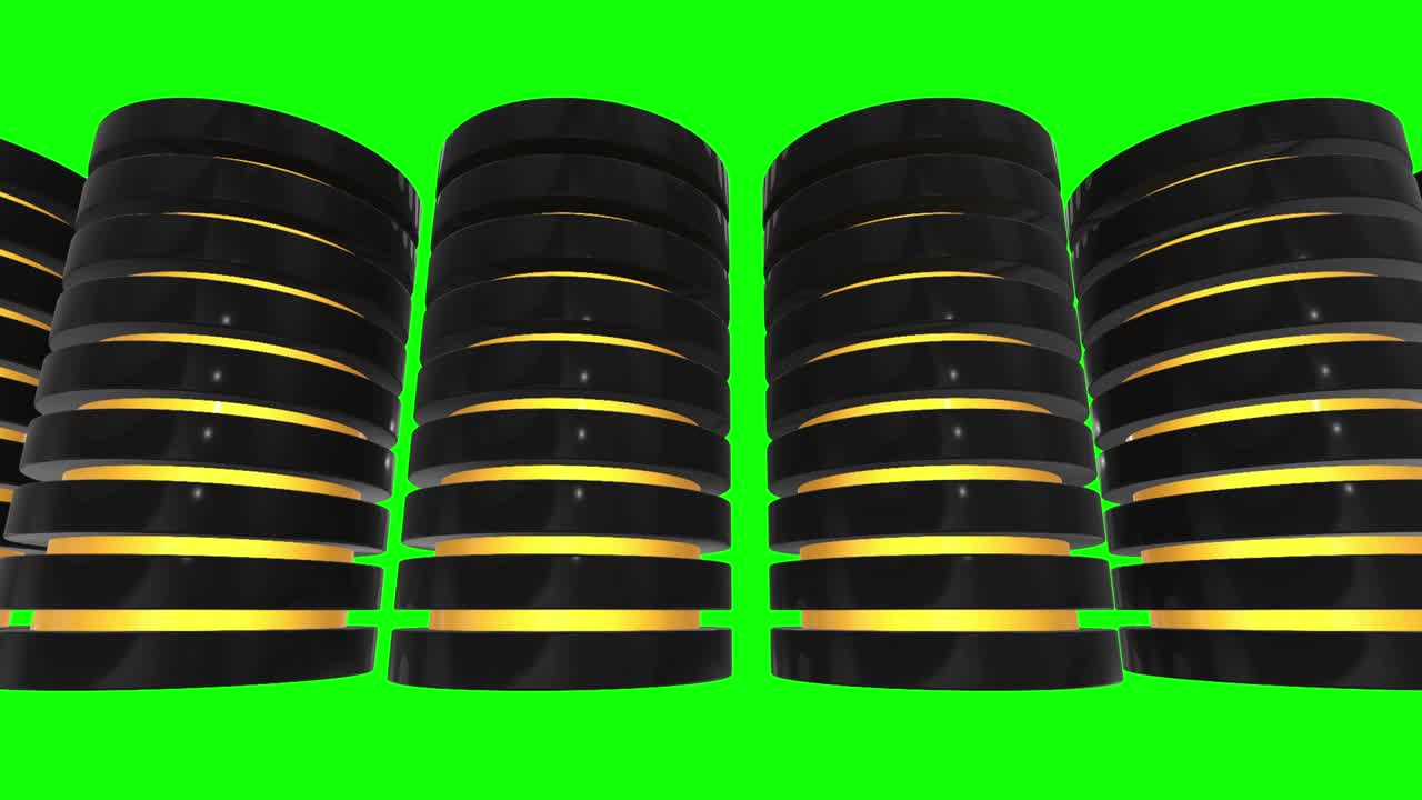 Disco server futuristico e blocco database o cella batteria. Concetto di Web Hosting o cloud computing