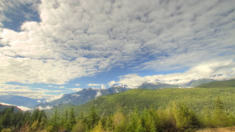 timelapse clouds over glaciers with shadows coming at the camera in true hdr